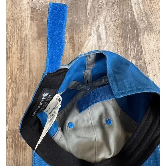 NWT Carhartt Men's Canvas Cap Blue Logo OS Force Moisture Wicking Adjustable - Picture 6 of 6